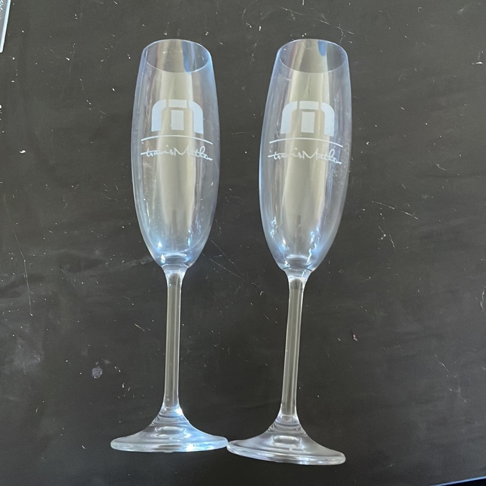 Travis Mathew champagne flute set of two